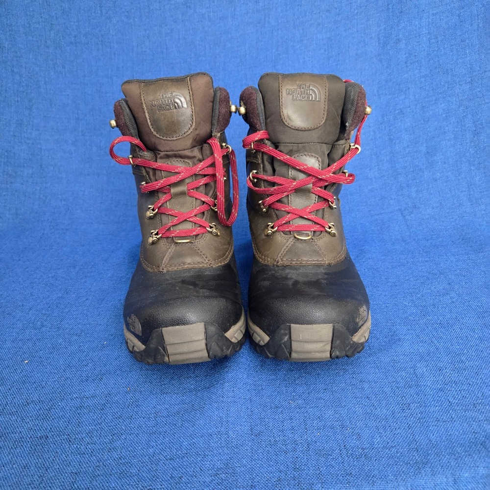 North Face Chilkat II Mens Brown Waterproof Winter Boots Heatseeker A0W4 10.5